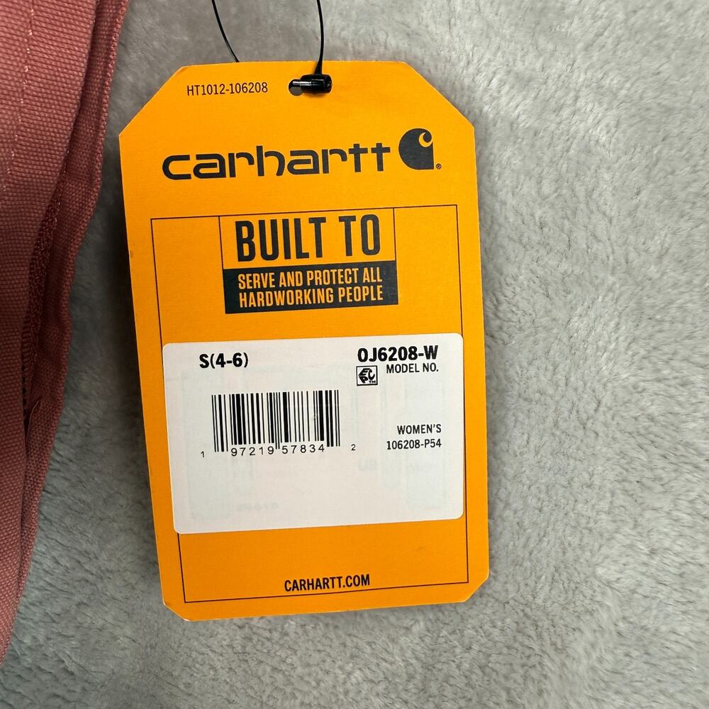 Carhartt Womens Small Iconic Crawford Detroit Jacket Rose Tint NEW - Picture 10 of 11
